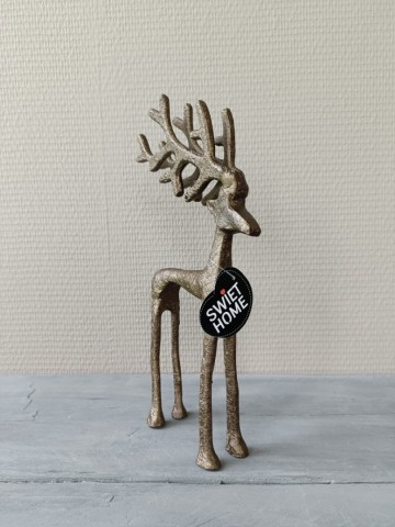 Aluminium rendier bruin 26 cm schuinvoorkant