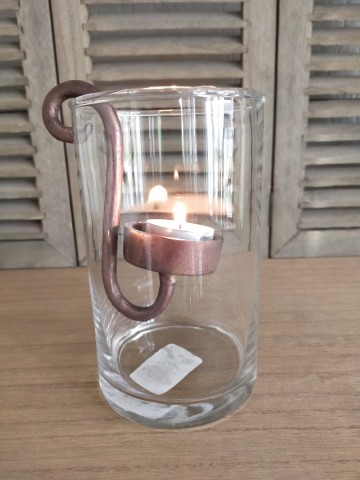 Glashaak s vintage copper met waxlicht