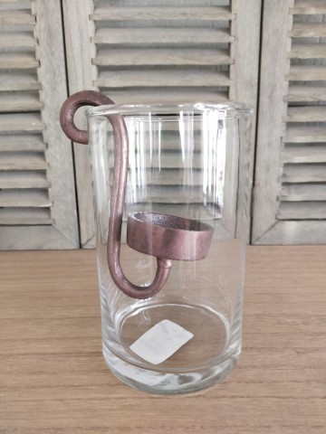Glashaak theelicht s vintage copper