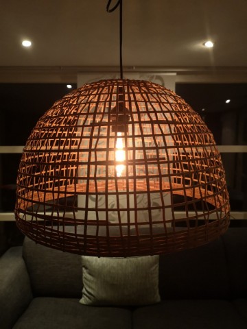 Hanglamp sri bamboe aan