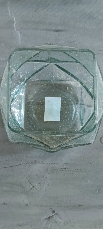 symmetrisch gevormde vaas van bovenaf gezien