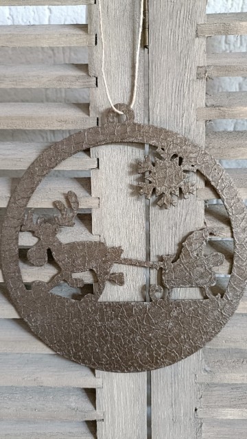 Kersthanger rendier van aluminium