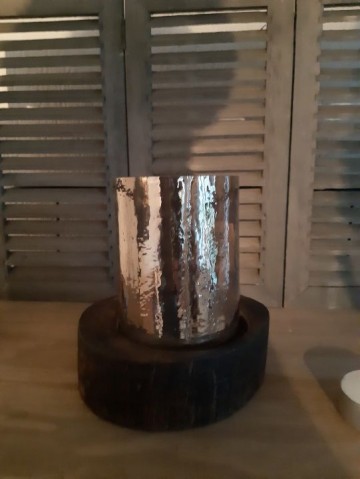 Mangohout met theelicht 3