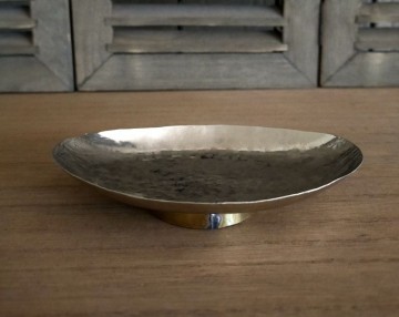 Schaaltje zilver ovaal