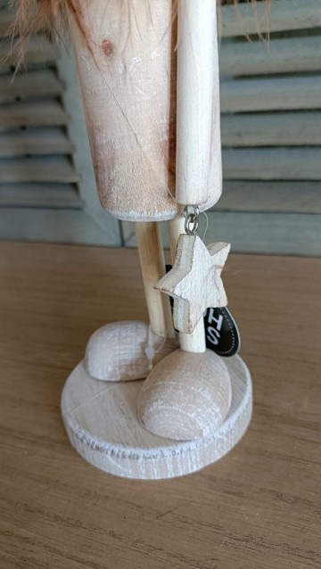 Staand houten rendier ster