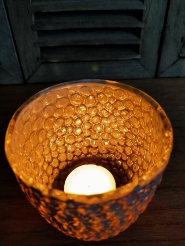 T light copper 8x9 cm binnenkant