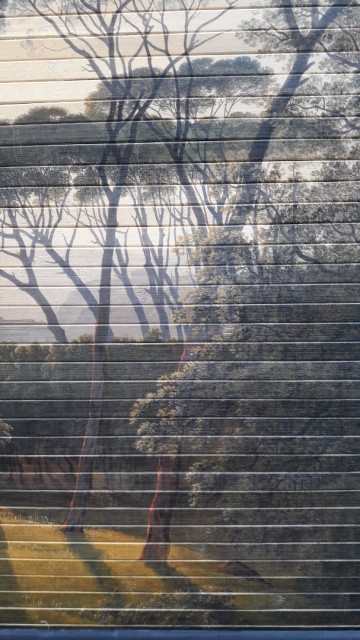 Wanddoek bamboe smail dichtbij