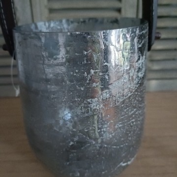 Windlicht bewerkt glas dichtbij