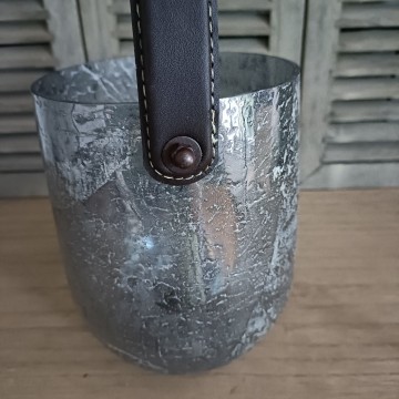 Windlicht bewerkt glas hengsel