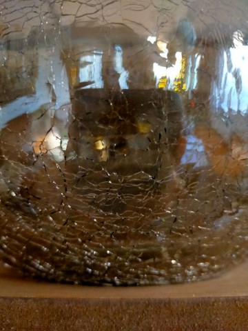 Windlicht bol vase smokekleurig3